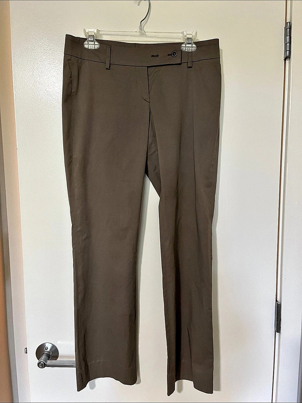 Brunello Cucinelli Straight Leg Pants in Brown Size IT 42 Like New